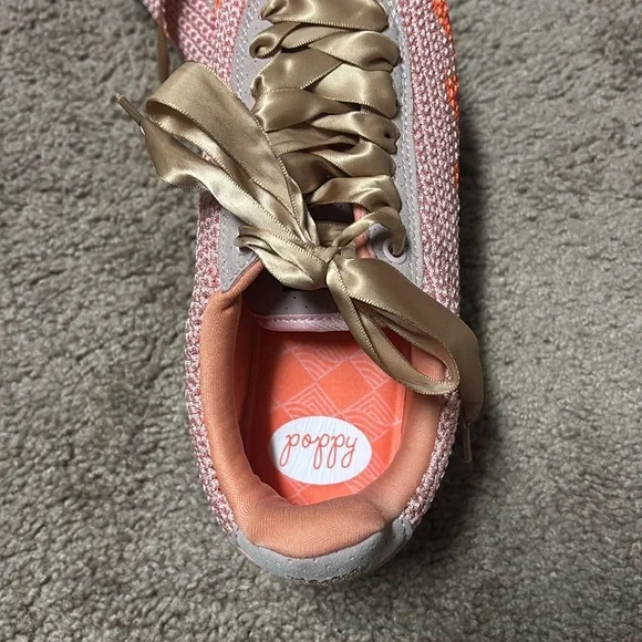 Pink and Orange Women's Sneakers Poppy brand - Picture 3 of 6
